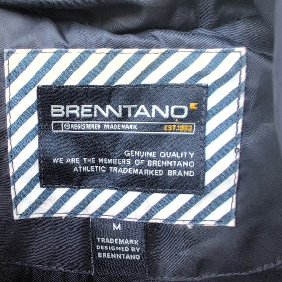 Brenntano Bomber Puffer Jacket Navy Women's Medium - Picture 3 of 9